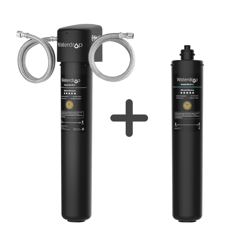 Waterdrop 17UA Under Sink Water Filter System and Extra RF17 Water
