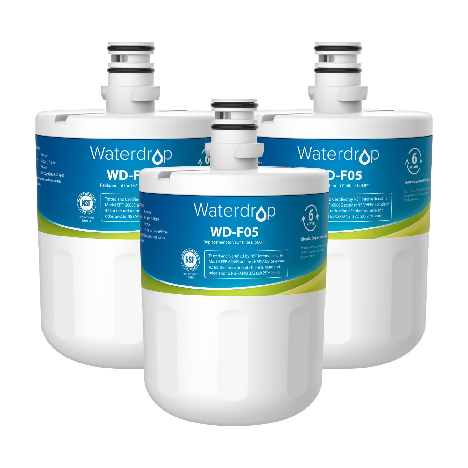 Waterdrop 5231JA2002A Refrigerator Water Filter, Replacement for LG