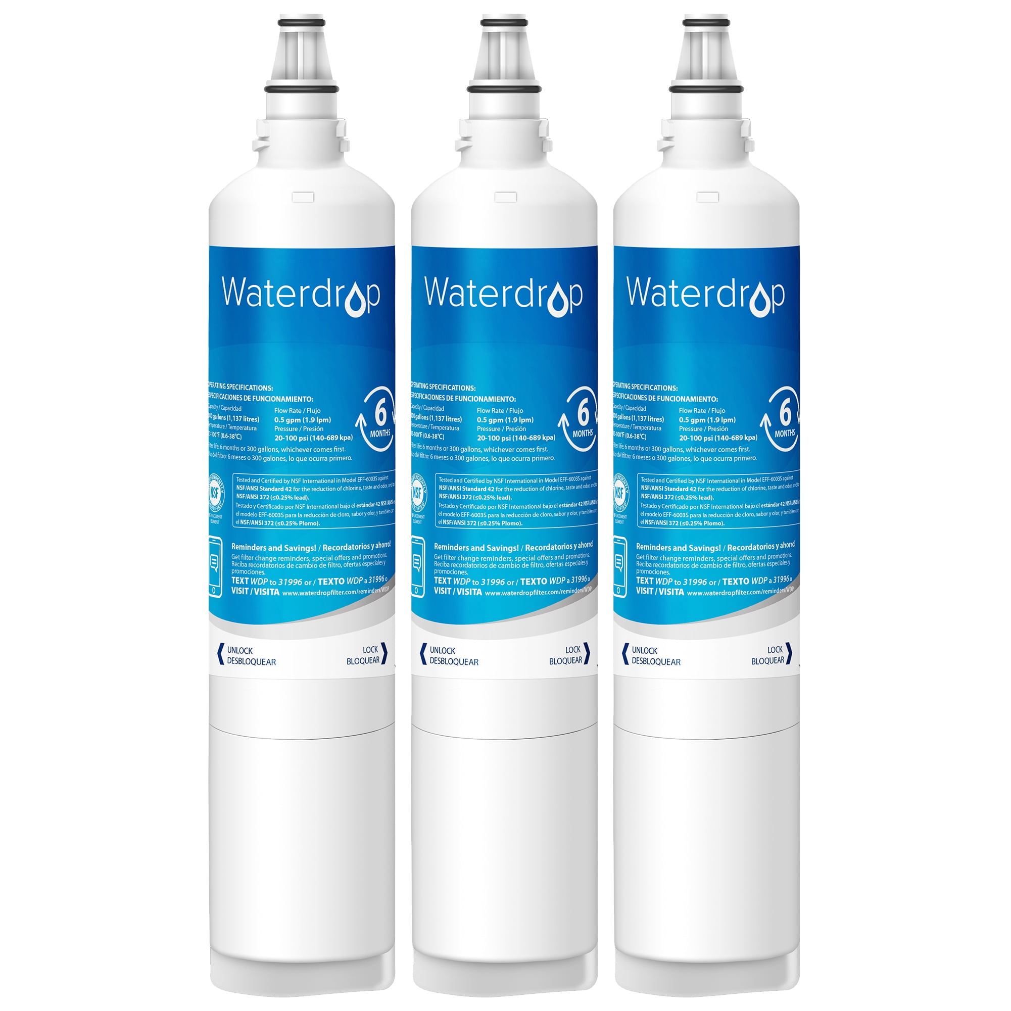 Waterdrop 5231JA2006A Refrigerator Water Filter Replacement for LG