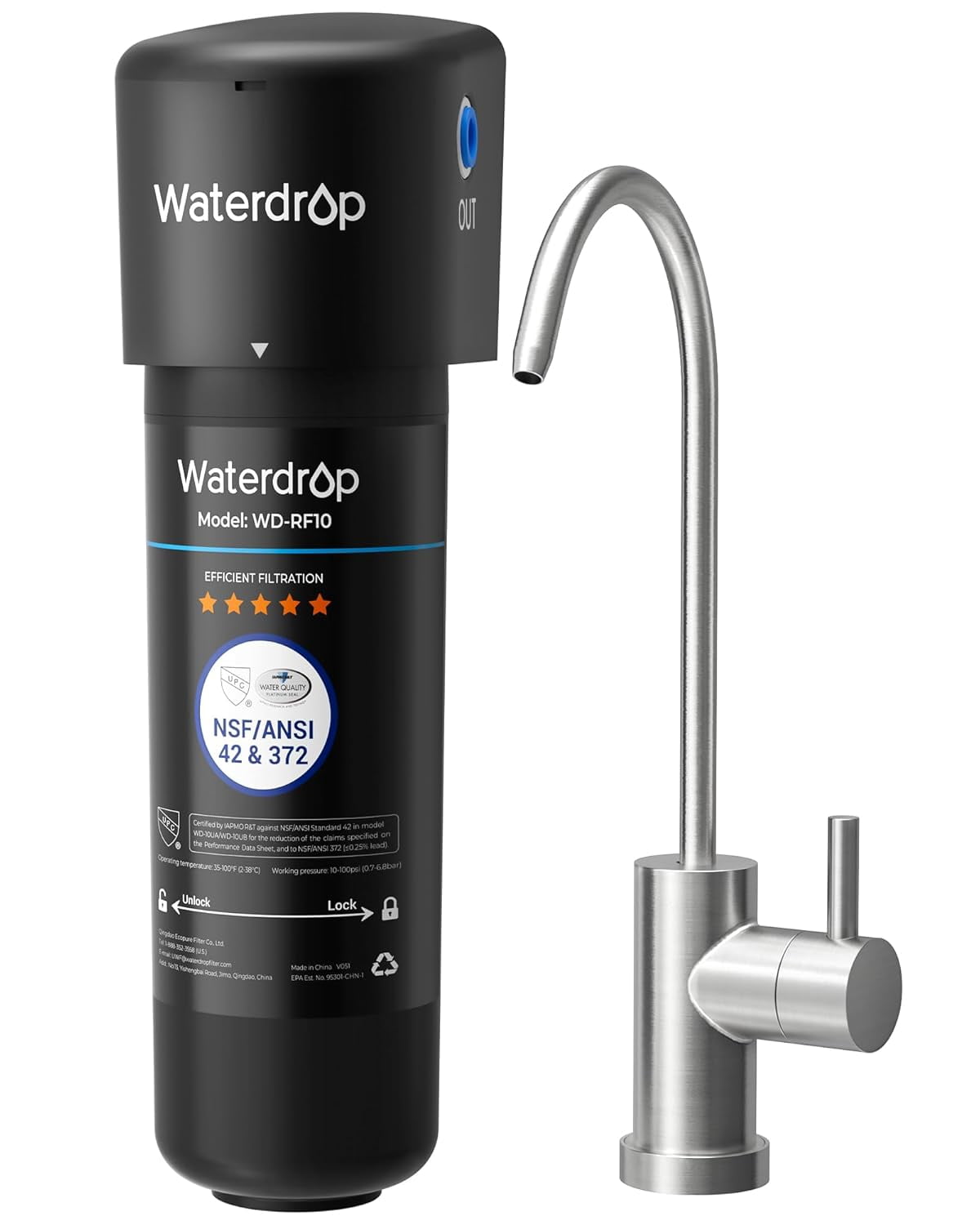 Waterdrop 8K High Capacity Under-Sink Water Filtration System