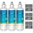 thumbnail image 1 of Waterdrop ADQ36006101 Replacement for LG® LT700P® Refrigerator Water Filter, Kenmore® 9690, 469690, ADQ36006102, LFXS30766S, RFC1200A, FML-3 and LT120F® Fresh Air Filter, 3 Combo, package may vary, 1 of 8