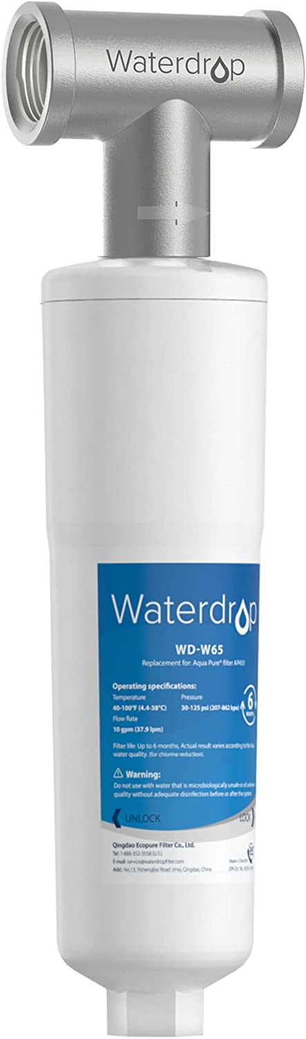 Boiler Scale Filter Waterdrop AP431 AP430SS Whole House Water Filter, Softener System ...