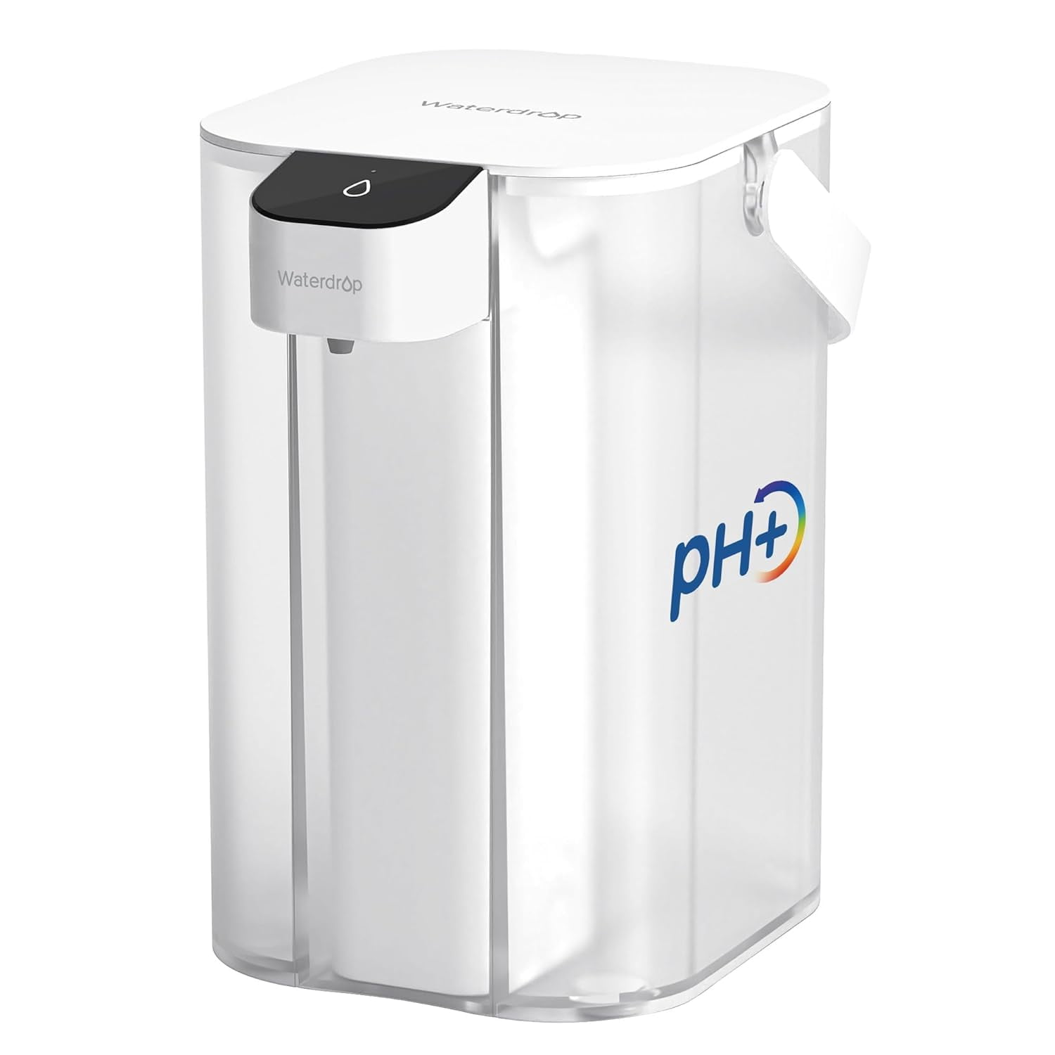 Waterdrop Alkaline Electric Water Filter Pitcher, Dispenser, NSF/ANSI 42, 200-Gallon, 5X Times Long-Life Countertop Water Filter System, Reduce PFOA/PFOS, Chlorine, Lead, 15-Cup, White, with 1 Filter