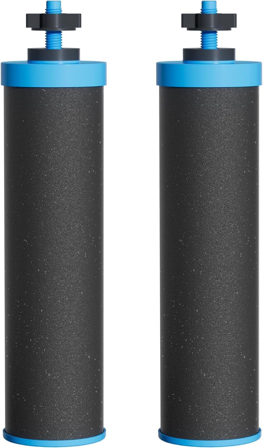 Waterdrop Alkaline Water Filter, Replacement for Berkey BB9-2 Black Filters and Berkey Gravity Water Filter System, Up to PH 9.2 (Pack of 2)