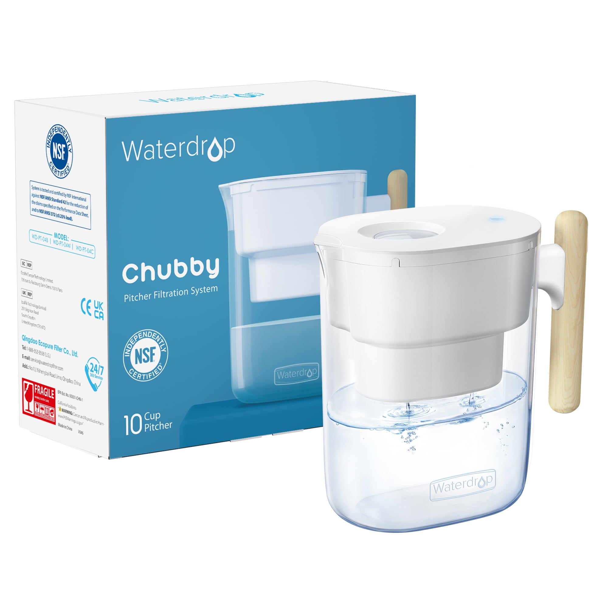 https://i5.walmartimages.com/seo/Waterdrop-Chubby-10-Cup-7-stage-Water-Filter-Pitcher-1-Filter-200-gallons-5X-Times-Lifetime-Filtration-Jug-Reduces-Fluoride-Chlorine-More-BPA-Free-Wh_6a20b4dd-758e-4b99-b289-6436de041f83.e07e65191997ca5a6407f6f69b534023.jpeg