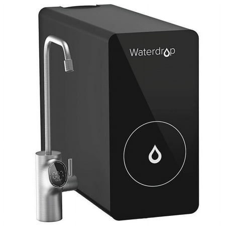 Waterdrop D6 RO Reverse Osmosis System, 600 GPD, Tankless, 1.5:1 Drain Ratio, Smart LED Faucet Water Filtration System