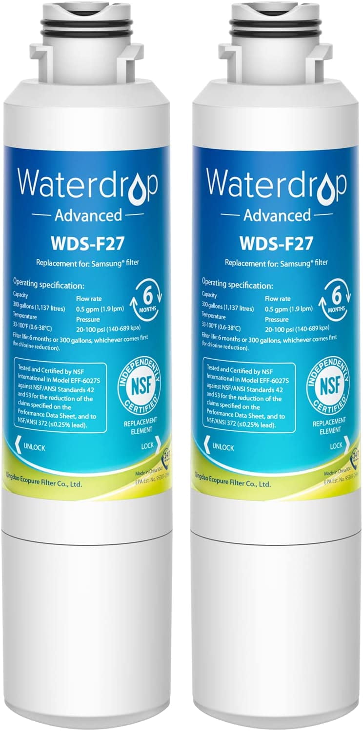 Waterdrop DA2900020B Water Filter, Replacement for Samsung HAFCIN/EXP
