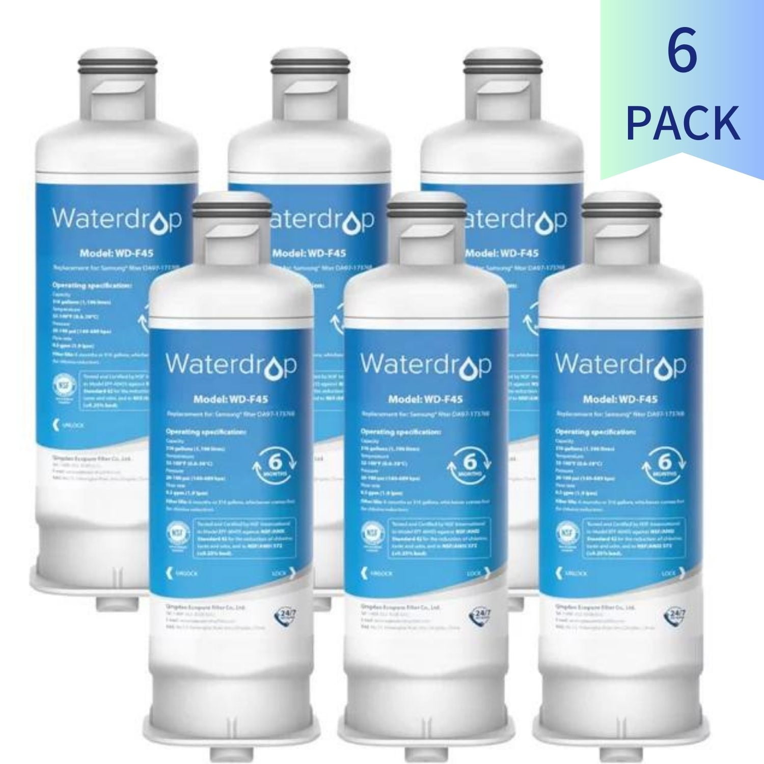 Waterdrop DA9717376B HAFQIN/EXP Refrigerator Water Filter