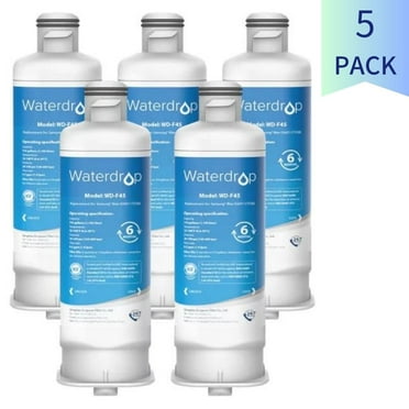 Waterdrop DA97-17376B HAF-QIN/EXP Water Filter, Replacement for Samsung, DA97-17376B,08006C, NSF 42 Certified, 5 Pack