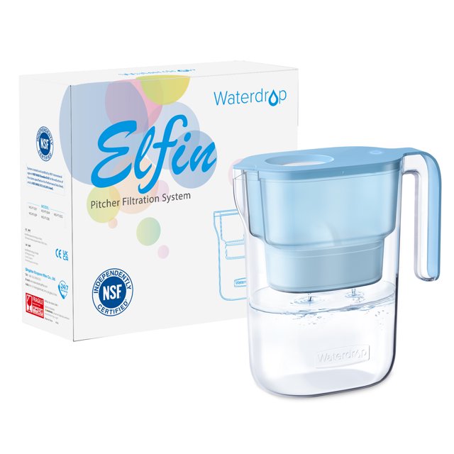 Waterdrop Elfin 5Cup Water Filter Pitcher, Water Dispenser with 1