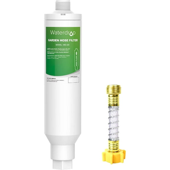Waterdrop Garden Hose Water Filter, Reduces Chlorine, Calcium, Odor, Improve Plants Health