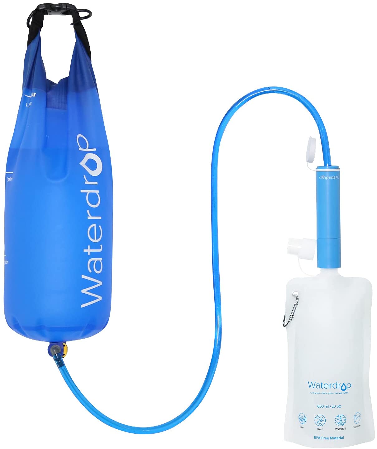 Survivor Filter Pro Water Purification System for Survival Lightweight HandPump Portable
