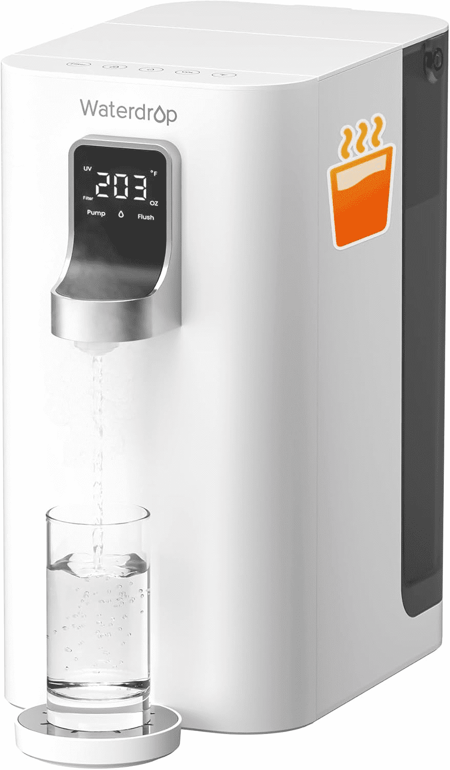 Waterdrop, Water Filter, 6 Stage RO Filtration, Instant Hot Water
