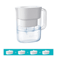 Waterdrop Lucid 10Cup Water Filter Pitcher, With 4 Filters, NSF