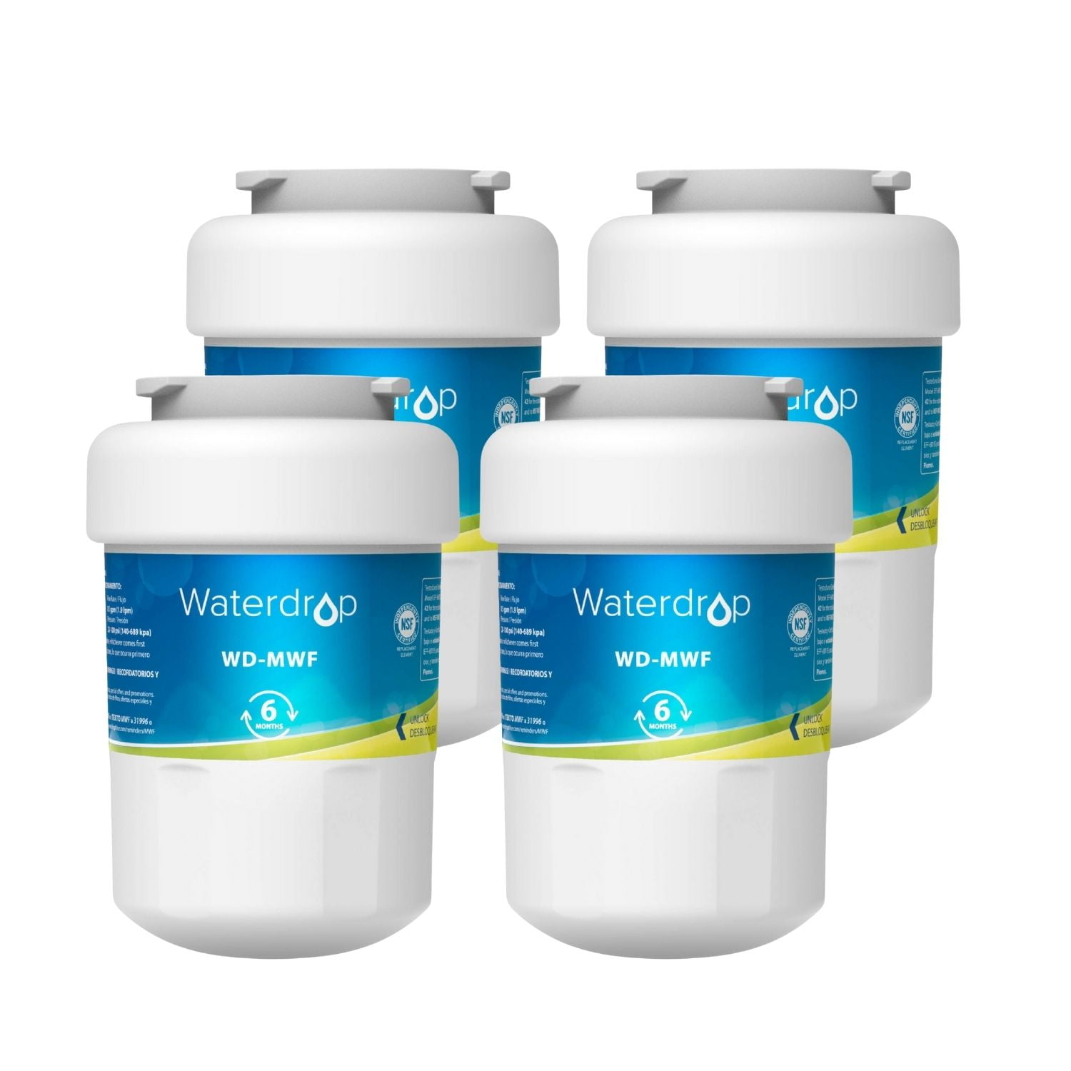 Waterdrop MWF Refrigerator Water Filter, NSF 42 Certified, Replacement