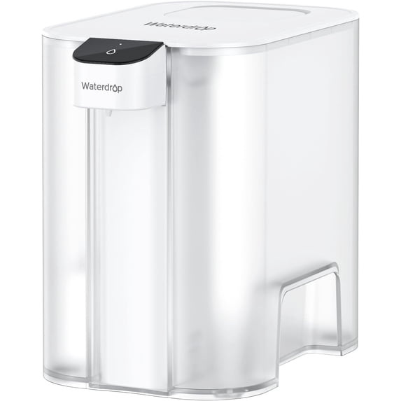 Waterdrop Mega Electric Water Filter Pitcher, Dispenser, 200-Gallon, 5X Times Long-Life Filtered Water Pitchers, NSF/ANSI 42&53&401&372, Reduce Chlorine, Lead, PFAS, 27-Cup, White, with 1 Filter
