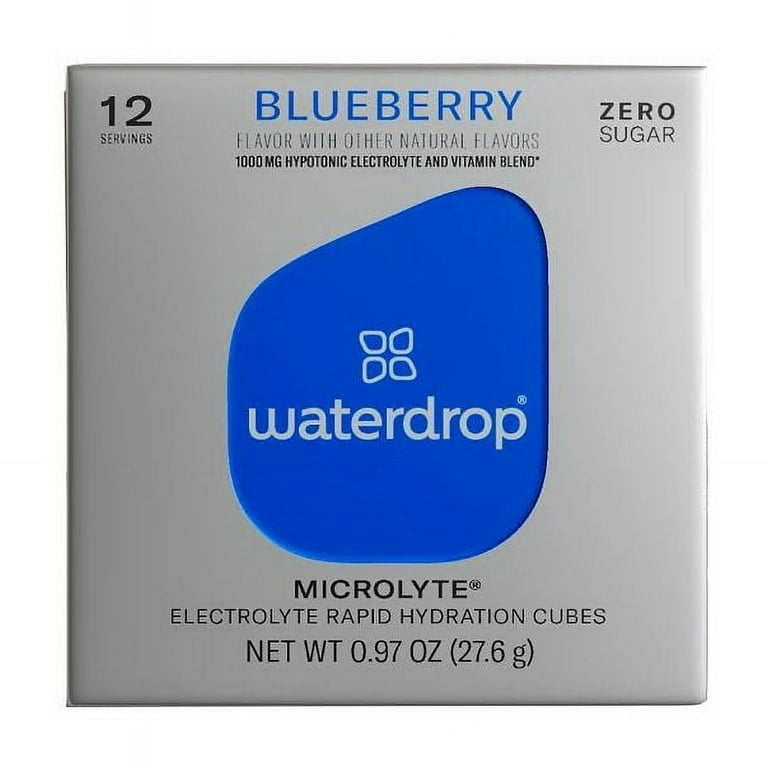 Waterdrop Microlyte BLUEBERRY Sports Drink, 5 Electrolytes, 9