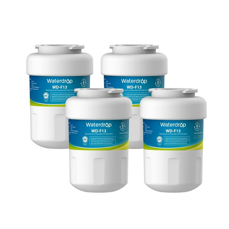 Waterdrop Refrigerator Water Filter NSF 42 Certified Replacement for GE SmartWater MWF MWFINT MWFP MWFA GWF HDX FMG 1 GSE25GSHECSS WFC1201