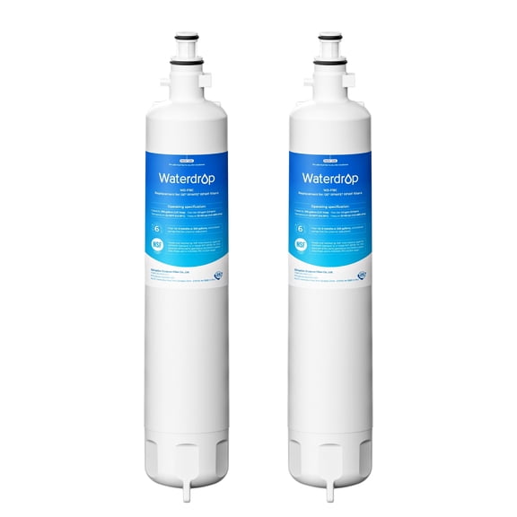 Waterdrop Replacement for GE® RPWFE®, RPWF (Built-in CHIP) Refrigerator Water Filter, Compatible with GFE28GYNFS, GFE28GELDS, PFE28KELDS, PFE28KYNFS, GFD28GELDS, PWE23KELDS, 2 Filters