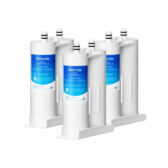 Waterdrop Refrigerator Water Filter Replacement for EWF01, FC-300, FC300, EFF-6018A, 241988703, 3 Filters