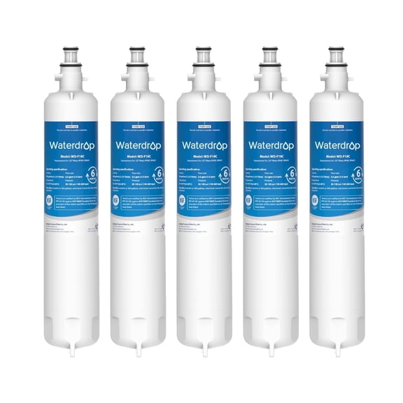 Waterdrop Refrigerator Water Filters for GE RPWFE, RPWF, WSG-4, DWF-36, WF277, R-3600 (5 Count)