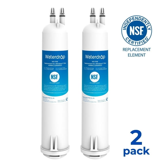 Waterdrop WD-F08 Replacement for 4396841, Everydrop Filter 3, EDR3RXD1,4396710, Kenmore 46-9083, 46-9030, Refrigerator Water Filter,2 Filter