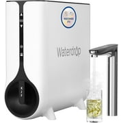 Waterdrop Reverse Osmosis System, 600 GPD, Instant Hot Water Dispenser, TDS Reduction, Smart LED Faucet, Hot and Cold Water Dispenser Faucet Reduce PFAS, Tankless, 21 Pure to Drain,
