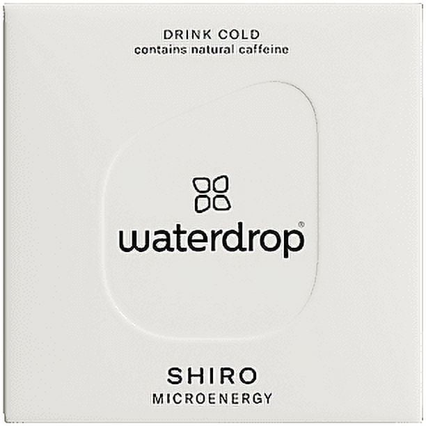 Waterdrop Shiro Microenergy with Natural Caffeine & Niacin - Cherry & Lime Blossom, Ginseng (12 Servings)