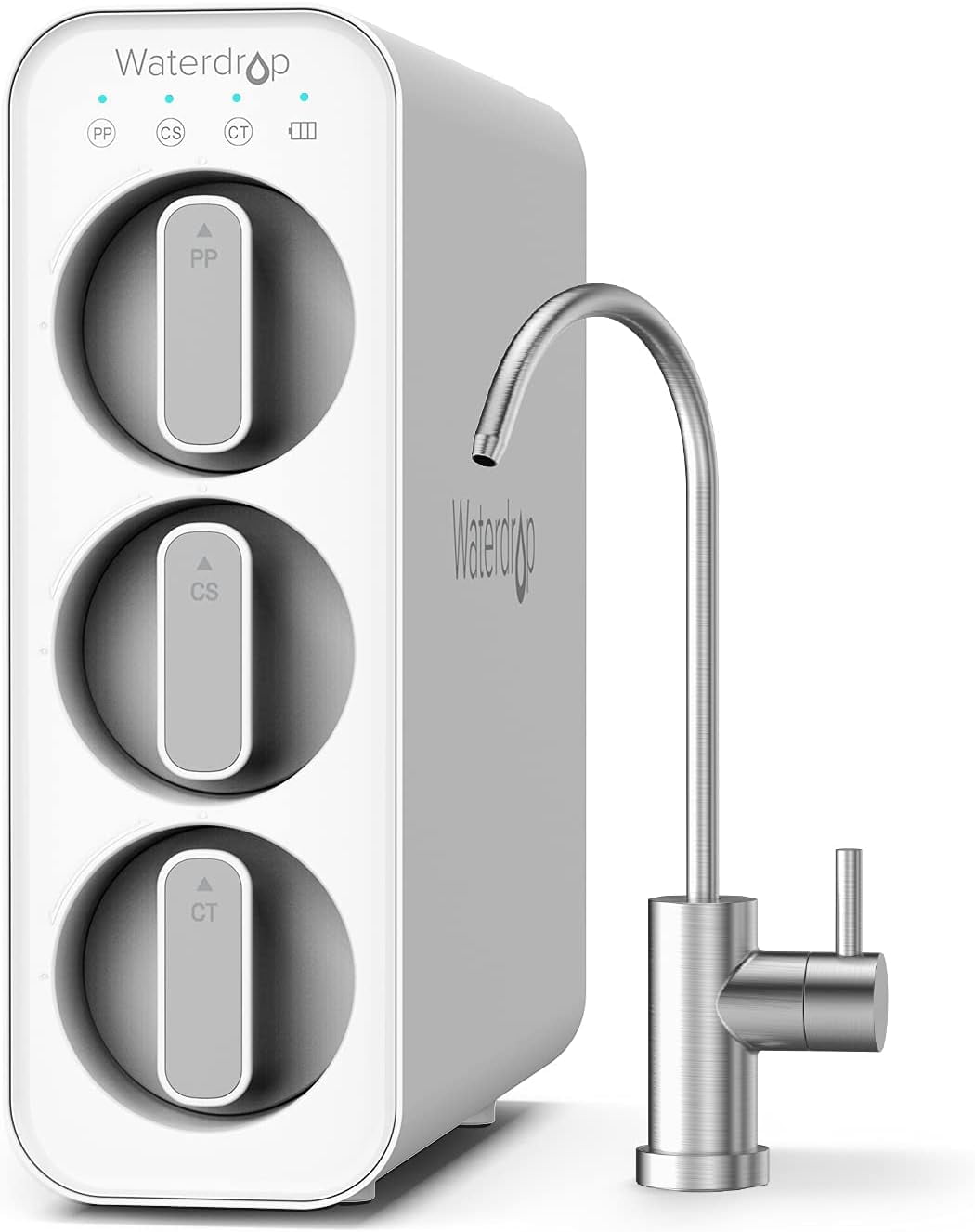 Waterdrop TSC Under Sink Water Filter System, USA Tech, Smart Filter