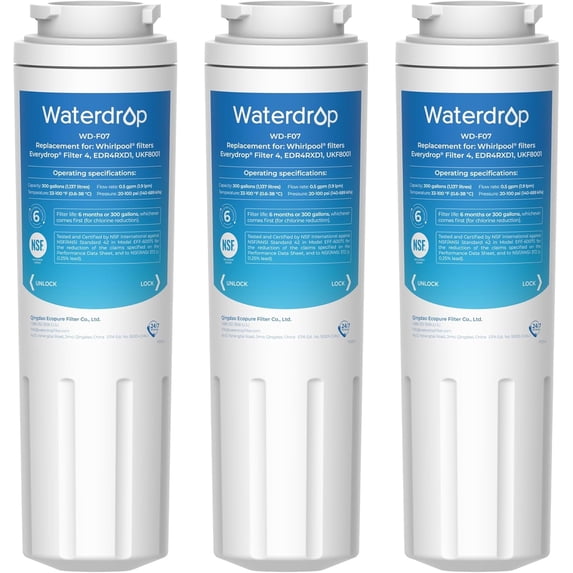 Waterdrop UKF8001 Replacement for Puriclean II Filter Cartridge (Pack of 3)