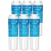 Waterdrop UKF8001 Replacement for UKF8001AXX-750 Whirlpool Refrigerator Water Filter (Pack of 6)
