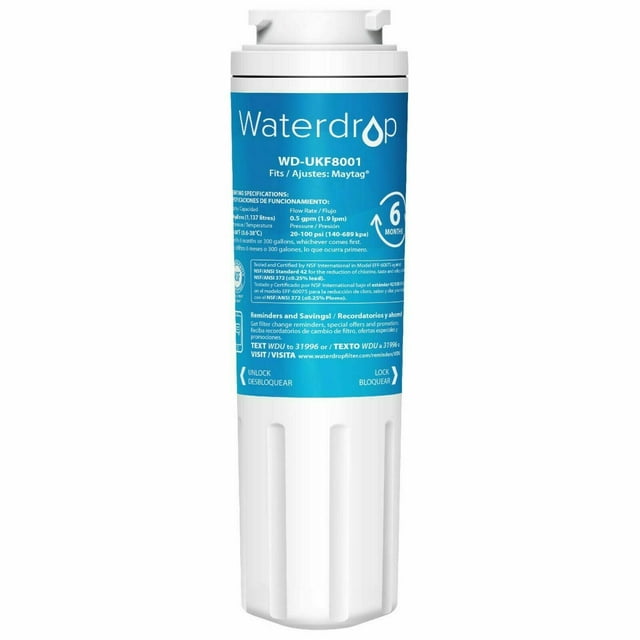Waterdrop UKF8001 Replacement for UKF8001AXX750 Whirlpool Refrigerator