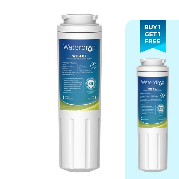 Waterdrop UKF8001 Water Filter, Certified to reduce 99% of Lead, Replacement for Maytag UKF8001, EDR4RXD1, UKF8001AXX, UKF8001P, Whirlpool 4396395, Puriclean II, 469006