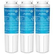 Waterdrop UKF8001 Refrigerator Water Filter, Compatible with Maytag UKF8001AXX-750, UKF8001AXX-200, Whirlpool 4396395, 469006, Filter 4, PUR, Puriclean II, EDR4RXD1, Pack of 3