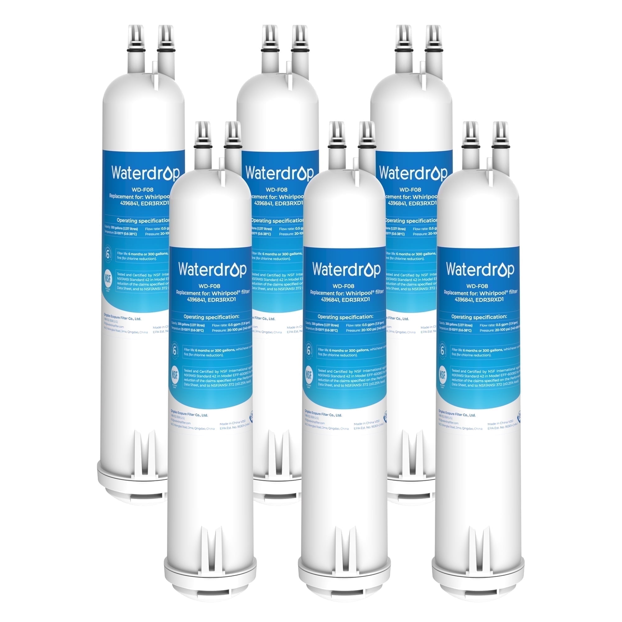❁リリ❁ Waterdrop WD-F08 Replacement Refrigerator Water Filter for