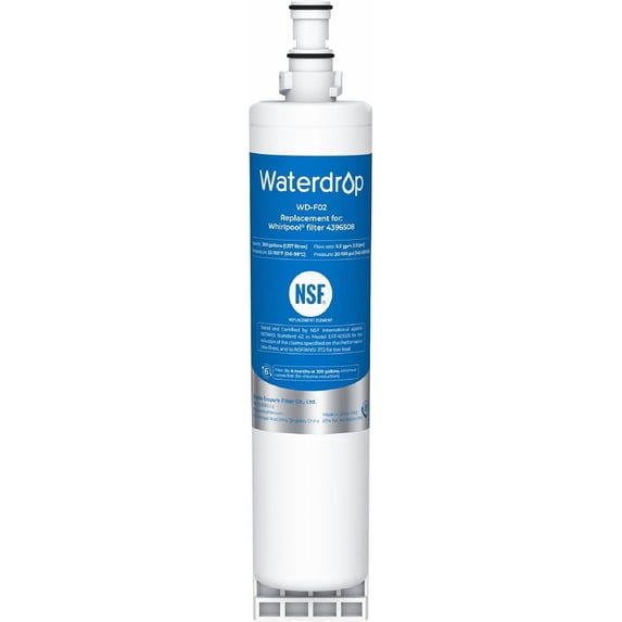 Waterdrop Water Filter Replacement Whirlpool 4396508, 4396510, Kenmore 46-9010, Everydrop® Filter 5 Refrigerator Water Filter