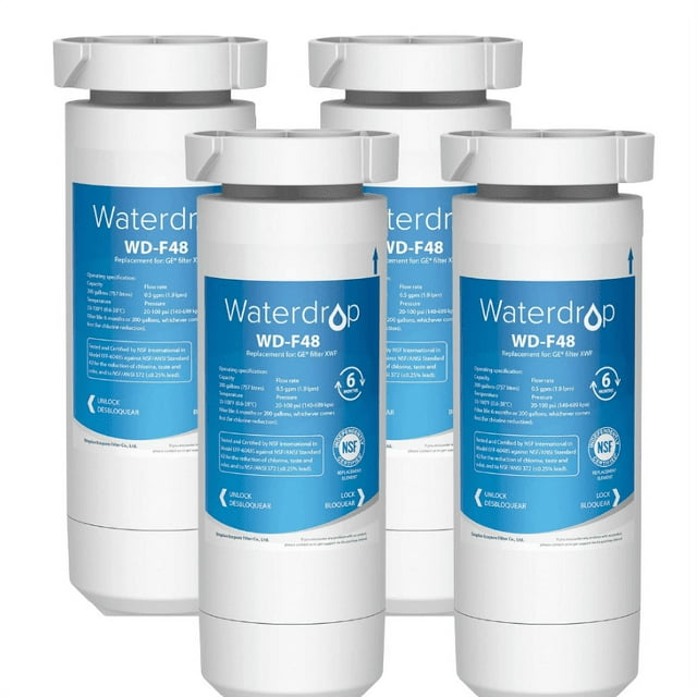 Waterdrop XWF Refrigerator Water Filter, Replacement for GE® XWF
