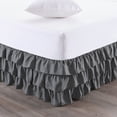 thumbnail image 1 of Waterfall 3-Layer Ruffled Bed skirt 14" Drop King, 1 of 1