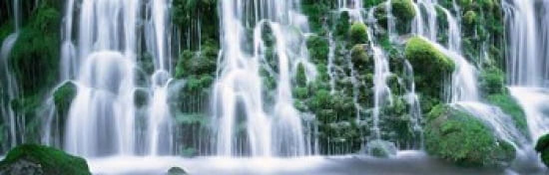 Waterfall Akita Japan Canvas Art - Panoramic Images (38 x 12)