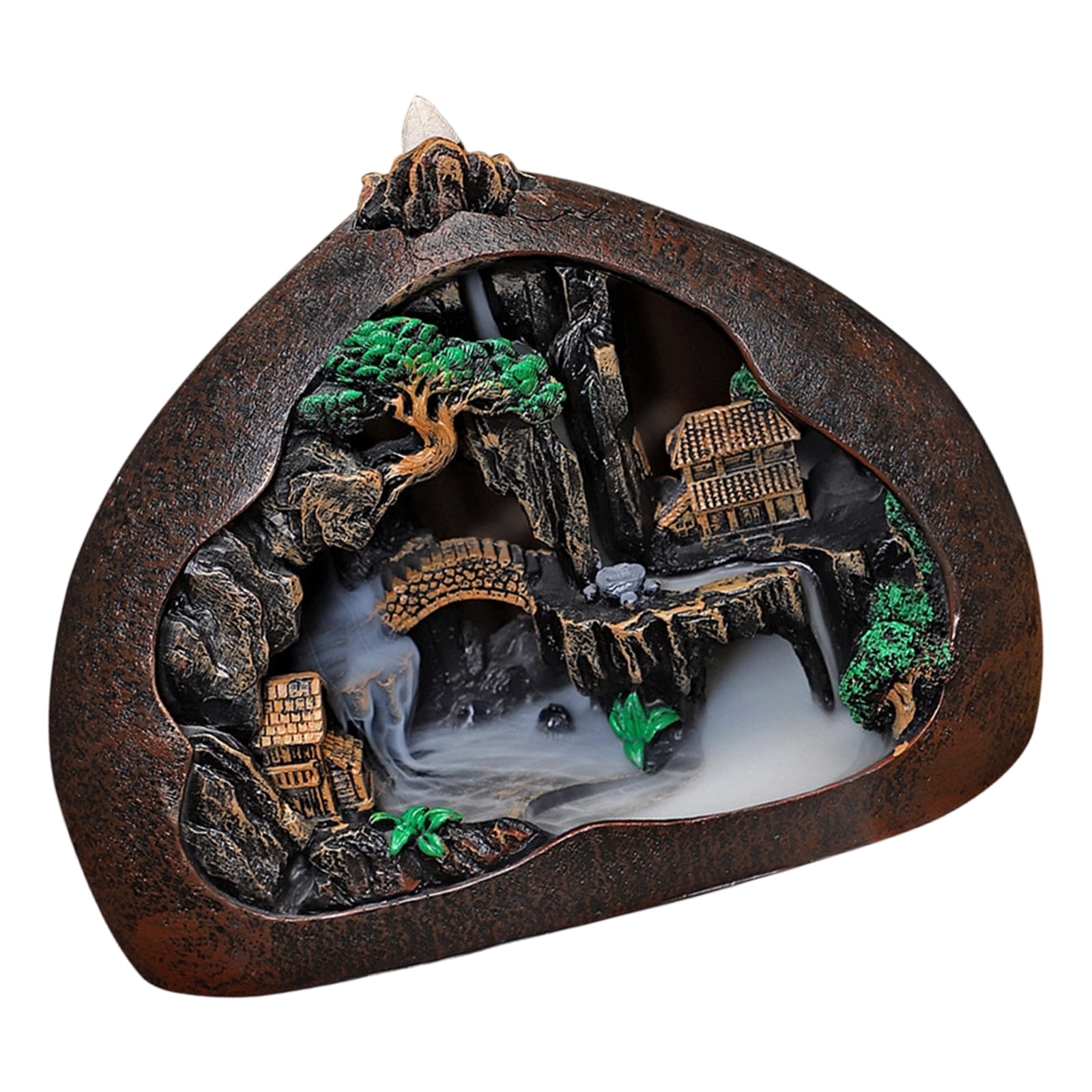 Waterfall Backflow Incenses Burners Censer,Backflow Incenses Holders Waterfall Incensed Burnier Aromatherapys Ornament