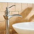 thumbnail image 1 of Waterfall Bathroom Sink Faucet Single Handle One Hole Tall Body Silver, 1 of 5