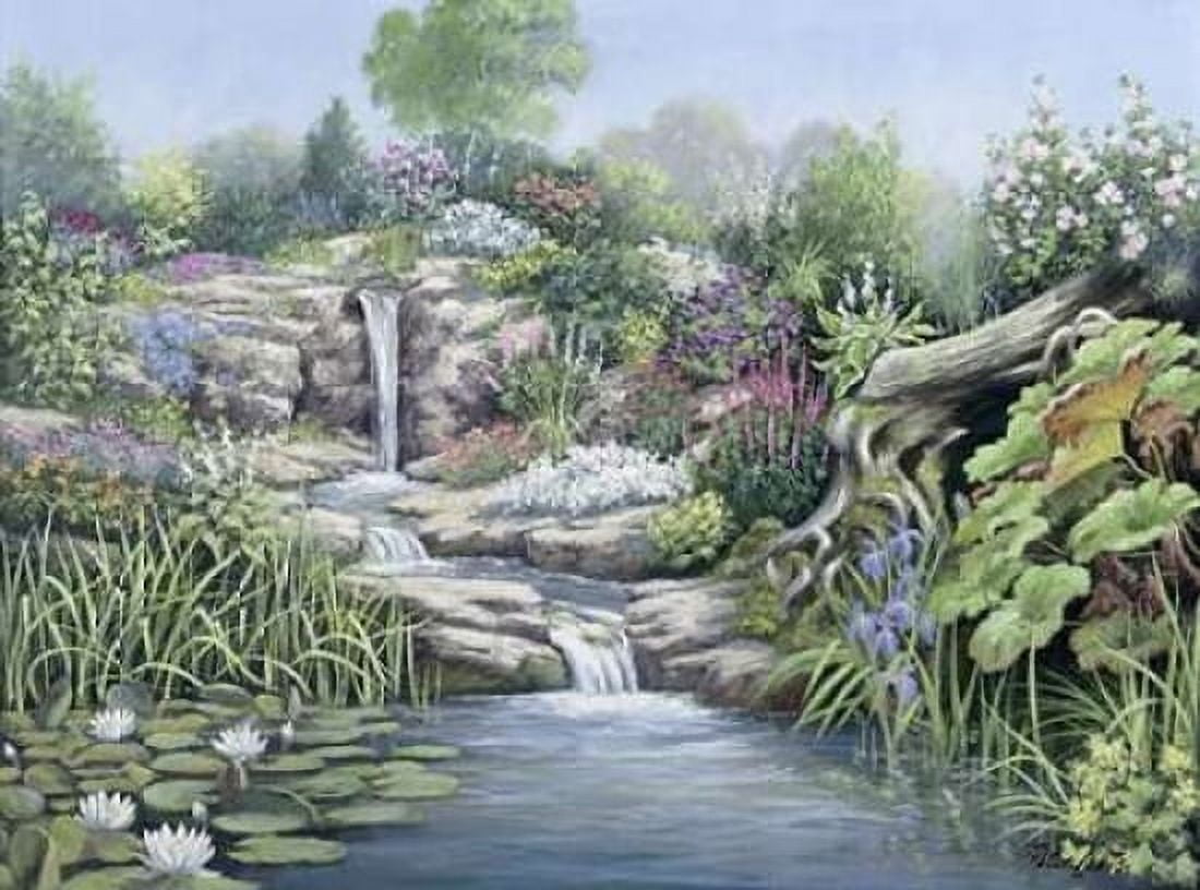 Waterfall Canvas Art - Peter Motz (18 x 24)