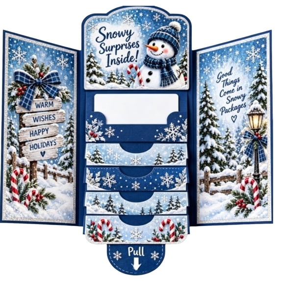Waterfall Christmas Gift Card Booklet,Christmas Gift Card Book for ...