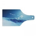 thumbnail image 1 of Waterfall Cutting Board, Niagara Falls and Clear Sky Landscape Image Majestic River Nature Theme Print, Decorative Tempered Glass Cutting and Serving Board, Wine Bottle Shape, Blue, by Ambesonne, 1 of 1