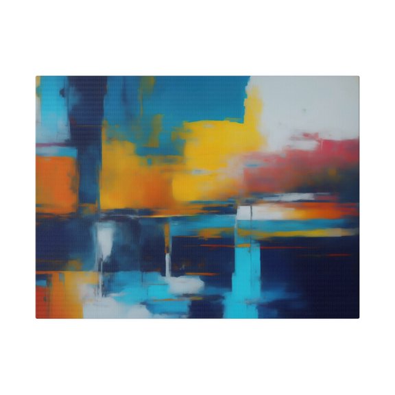 Waterfall Four Abstract Landscape Canvas Wall Art by Stephen Chambers
