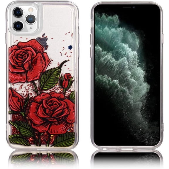 Waterfall Glitter Liquid Sparking Quicksand TPU Protective Case for iPhone 13 Pro 6.1 Inch