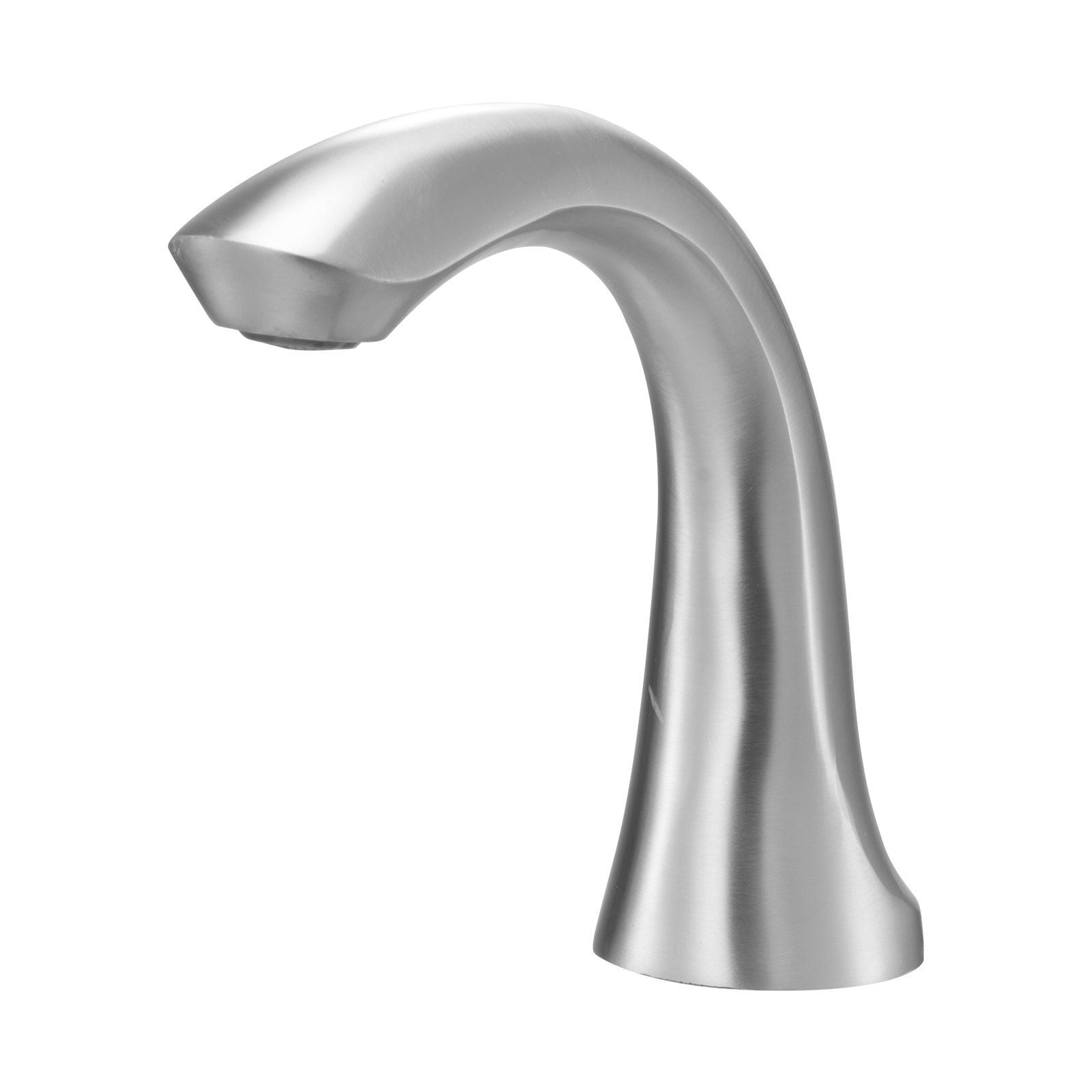 Waterfall Gooseneck Roman Tub Faucet, 3-Hole Deck Mount Bathtub Faucet Set with 2 Handles, Brushed Stainless Steel for Adult Bath and Pet Grooming Station