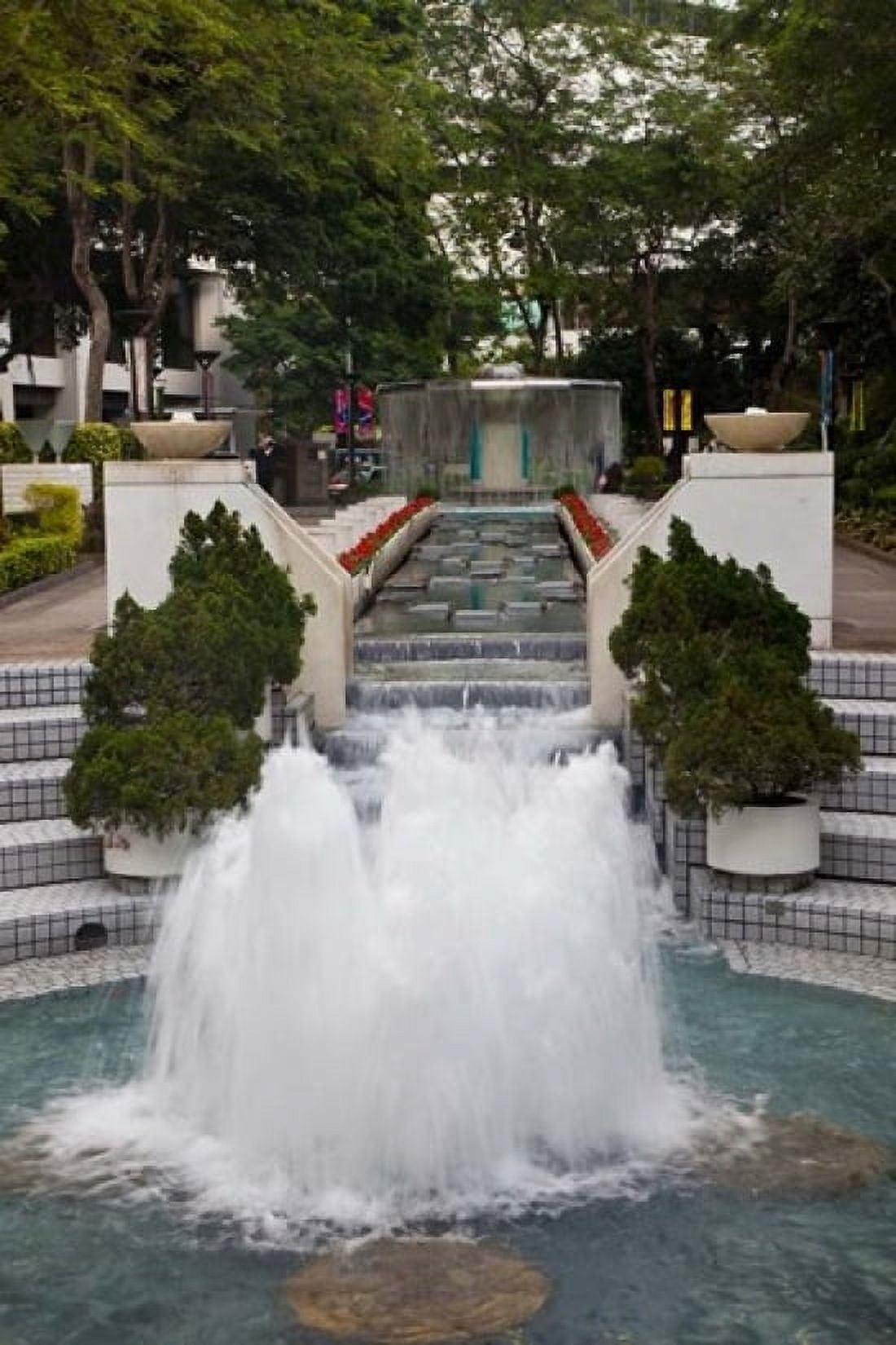 Waterfall In Hong Kong Park Hong Kong China Canvas Art - Julie Eggers DanitaDelimont (18 x 24)
