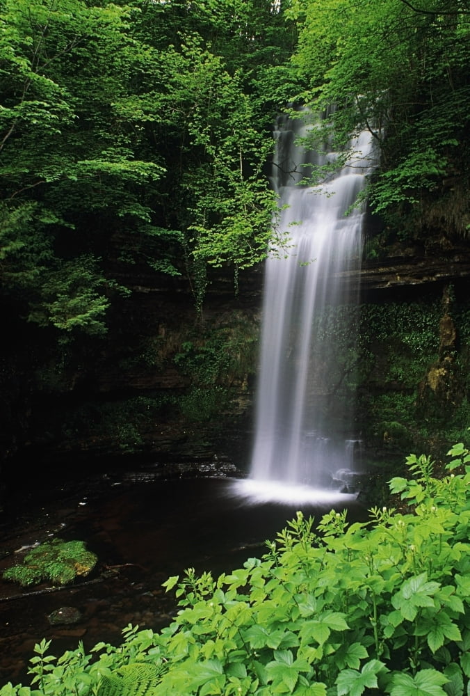 Waterfall Ireland Canvas Art - The Irish Image Collection Design Pics (12 x 18)