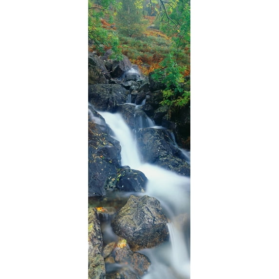 Waterfall, Lake District, Lake District National Park, England Poster Print (36 x 12)